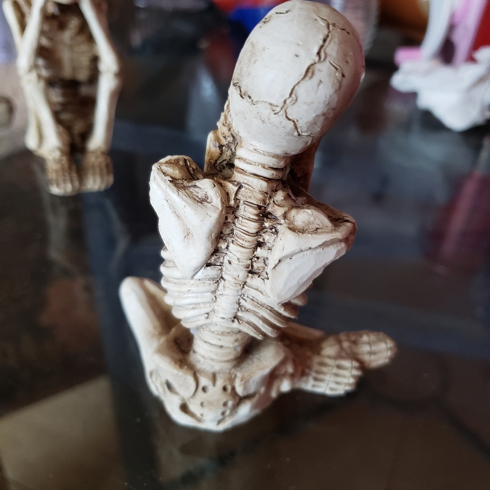 Skeleton figurines set of 3 - Picture 3 of 9